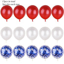 1 Set Metallic Confetti  Balloons With Ribbon