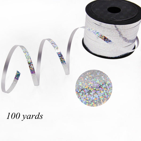 1 Set Metallic Confetti  Balloons With Ribbon