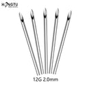 5/30pcs Sterilized Disposable Body Piercing Needles Surgical Steel Tattoo Supply Ear Nose Tongue Lip Navel Piercing Tools 10-20G