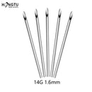 5/30pcs Sterilized Disposable Body Piercing Needles Surgical Steel Tattoo Supply Ear Nose Tongue Lip Navel Piercing Tools 10-20G