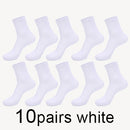 MWZHH 10 Pairs Men Cotton Socks Men Brand New Business Leisure Dress Socks Male 100 Cotton Socks Long Warm Socks Black For gifts