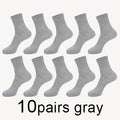 MWZHH 10 Pairs Men Cotton Socks Men Brand New Business Leisure Dress Socks Male 100 Cotton Socks Long Warm Socks Black For gifts