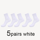 MWZHH 10 Pairs Men Cotton Socks Men Brand New Business Leisure Dress Socks Male 100 Cotton Socks Long Warm Socks Black For gifts