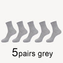 MWZHH 10 Pairs Men Cotton Socks Men Brand New Business Leisure Dress Socks Male 100 Cotton Socks Long Warm Socks Black For gifts
