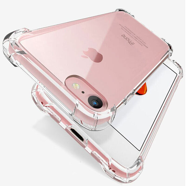 Transparent Shockproof Silicone Phone Case For iPhone 7 8 6 6S Plus 7 Plus 8 Plus XS Max XR 11