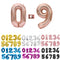 16 32 40 Inch Silver Gold Foil Number Balloons Digital Globos Birthday Wedding Party Decorations Ballons Baby Shower Supplies