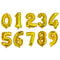 16 32 40 Inch Silver Gold Foil Number Balloons Digital Globos Birthday Wedding Party Decorations Ballons Baby Shower Supplies