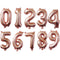 16 32 40 Inch Silver Gold Foil Number Balloons Digital Globos Birthday Wedding Party Decorations Ballons Baby Shower Supplies