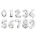 16 32 40 Inch Silver Gold Foil Number Balloons Digital Globos Birthday Wedding Party Decorations Ballons Baby Shower Supplies