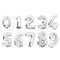 16 32 40 Inch Silver Gold Foil Number Balloons Digital Globos Birthday Wedding Party Decorations Ballons Baby Shower Supplies