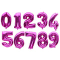 16 32 40 Inch Silver Gold Foil Number Balloons Digital Globos Birthday Wedding Party Decorations Ballons Baby Shower Supplies