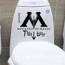 Funny Quotes Pattern Waterproof Toilet Stickers