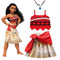 2020 Girls Moana Cosplay Costume for Kids Vaiana Princess Dress Clothes for Halloween Costumes for girls baby Girl party dresses