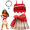 2020 Girls Moana Cosplay Costume for Kids Vaiana Princess Dress Clothes for Halloween Costumes for girls baby Girl party dresses