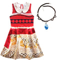 2020 Girls Moana Cosplay Costume for Kids Vaiana Princess Dress Clothes for Halloween Costumes for girls baby Girl party dresses