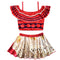 2020 Girls Moana Cosplay Costume for Kids Vaiana Princess Dress Clothes for Halloween Costumes for girls baby Girl party dresses