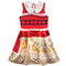 2020 Girls Moana Cosplay Costume for Kids Vaiana Princess Dress Clothes for Halloween Costumes for girls baby Girl party dresses