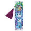 Diamond Painting Bookmark 5D DIY Special Shaped Diamond Art Mosaic Leather Tassel Book Marks Diamond Embroidery Cross Stitch