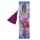 Diamond Painting Bookmark 5D DIY Special Shaped Diamond Art Mosaic Leather Tassel Book Marks Diamond Embroidery Cross Stitch