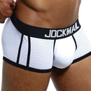 JOCKMAIL Brand Underwear Boxer Men Breathable Mesh Men's Boxers Male Underpants Sexy Gay penis pouch Panties  Mens Trunks Pant