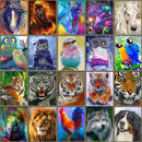 5D Diamond Painting Animals Horse Diamond Mosaic Tiger Lion DIY Full Round Diamond Embroidery Cross Stitch  Rhinestone Art