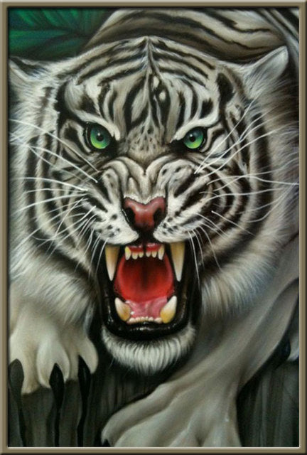 5D Diamond Painting Animals Horse Diamond Mosaic Tiger Lion DIY Full Round Diamond Embroidery Cross Stitch  Rhinestone Art