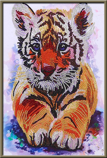5D Diamond Painting Animals Horse Diamond Mosaic Tiger Lion DIY Full Round Diamond Embroidery Cross Stitch  Rhinestone Art