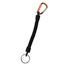 THEKUAI Fishing Lanyard Spring Rope Fishing Trackle Fishing Tools Fishing Rope with Camping Carabiner Secure Lock 1pcs 2020