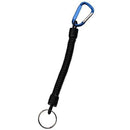 THEKUAI Fishing Lanyard Spring Rope Fishing Trackle Fishing Tools Fishing Rope with Camping Carabiner Secure Lock 1pcs 2020