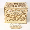 Wedding Card Boxes Wooden Box Wedding Supplies DIY Couple Deer Bird Flower Pattern Grid Business Card Wooden Box