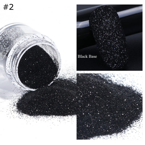 Black / White Nail Glitter Dipping Powder