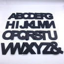 9cm/3.54" PVC Black Uppercase English Letters Interior Wall Garden Wedding Decorative Alphabet Environmentally Friendly Letters