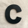 9cm/3.54" PVC Black Uppercase English Letters Interior Wall Garden Wedding Decorative Alphabet Environmentally Friendly Letters