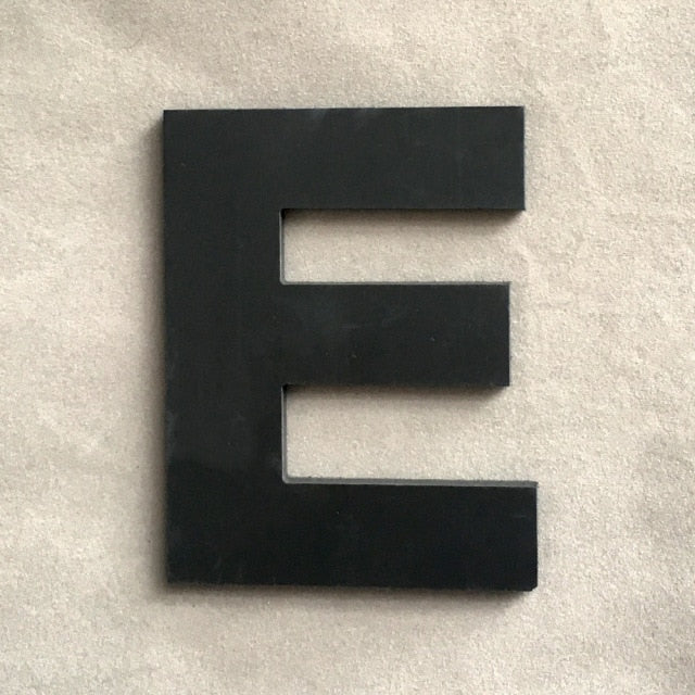 9cm/3.54" PVC Black Uppercase English Letters Interior Wall Garden Wedding Decorative Alphabet Environmentally Friendly Letters