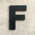 9cm/3.54" PVC Black Uppercase English Letters Interior Wall Garden Wedding Decorative Alphabet Environmentally Friendly Letters