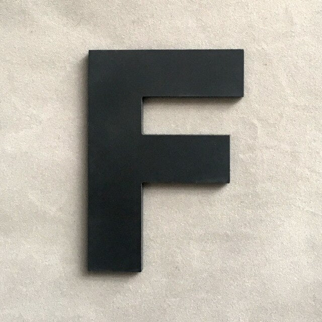 9cm/3.54" PVC Black Uppercase English Letters Interior Wall Garden Wedding Decorative Alphabet Environmentally Friendly Letters