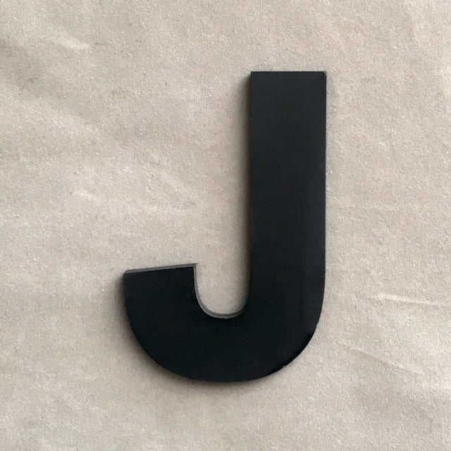 9cm/3.54" PVC Black Uppercase English Letters Interior Wall Garden Wedding Decorative Alphabet Environmentally Friendly Letters
