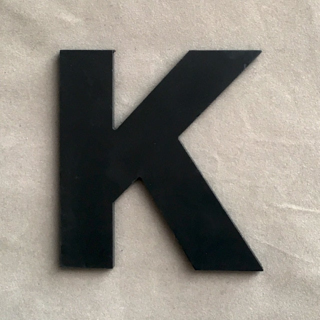 9cm/3.54" PVC Black Uppercase English Letters Interior Wall Garden Wedding Decorative Alphabet Environmentally Friendly Letters