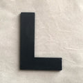 9cm/3.54" PVC Black Uppercase English Letters Interior Wall Garden Wedding Decorative Alphabet Environmentally Friendly Letters