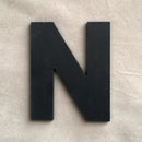 9cm/3.54" PVC Black Uppercase English Letters Interior Wall Garden Wedding Decorative Alphabet Environmentally Friendly Letters