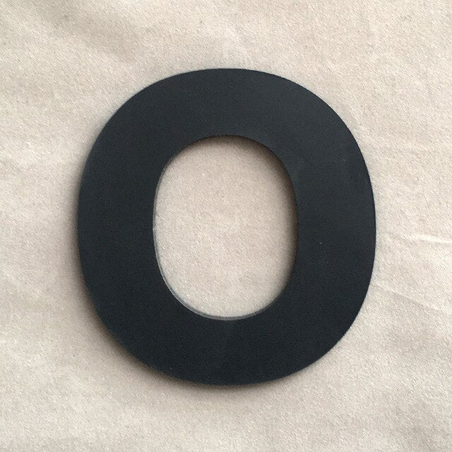 9cm/3.54" PVC Black Uppercase English Letters Interior Wall Garden Wedding Decorative Alphabet Environmentally Friendly Letters