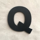 9cm/3.54" PVC Black Uppercase English Letters Interior Wall Garden Wedding Decorative Alphabet Environmentally Friendly Letters