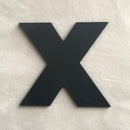 9cm/3.54" PVC Black Uppercase English Letters Interior Wall Garden Wedding Decorative Alphabet Environmentally Friendly Letters