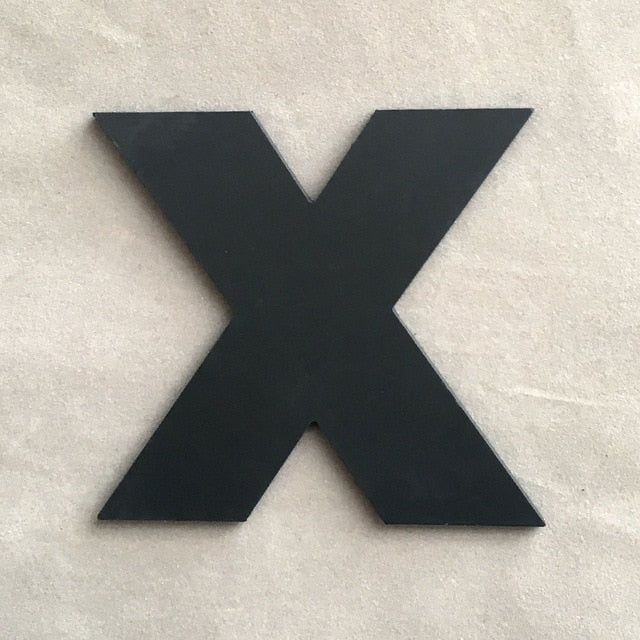 9cm/3.54" PVC Black Uppercase English Letters Interior Wall Garden Wedding Decorative Alphabet Environmentally Friendly Letters