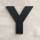 9cm/3.54" PVC Black Uppercase English Letters Interior Wall Garden Wedding Decorative Alphabet Environmentally Friendly Letters