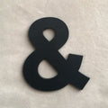 9cm/3.54" PVC Black Uppercase English Letters Interior Wall Garden Wedding Decorative Alphabet Environmentally Friendly Letters
