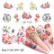 1 Sheet Russian text Nail Watermark Decals Sexy lips Middle finger Sexy girl Water Transfer Slider Russia Words Manicure Tattoos