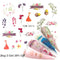 1 Sheet Russian text Nail Watermark Decals Sexy lips Middle finger Sexy girl Water Transfer Slider Russia Words Manicure Tattoos