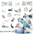 1 Sheet Russian text Nail Watermark Decals Sexy lips Middle finger Sexy girl Water Transfer Slider Russia Words Manicure Tattoos