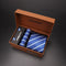 4 pcs Men Silk Neck Tie ,Clip And Cufflinks Set